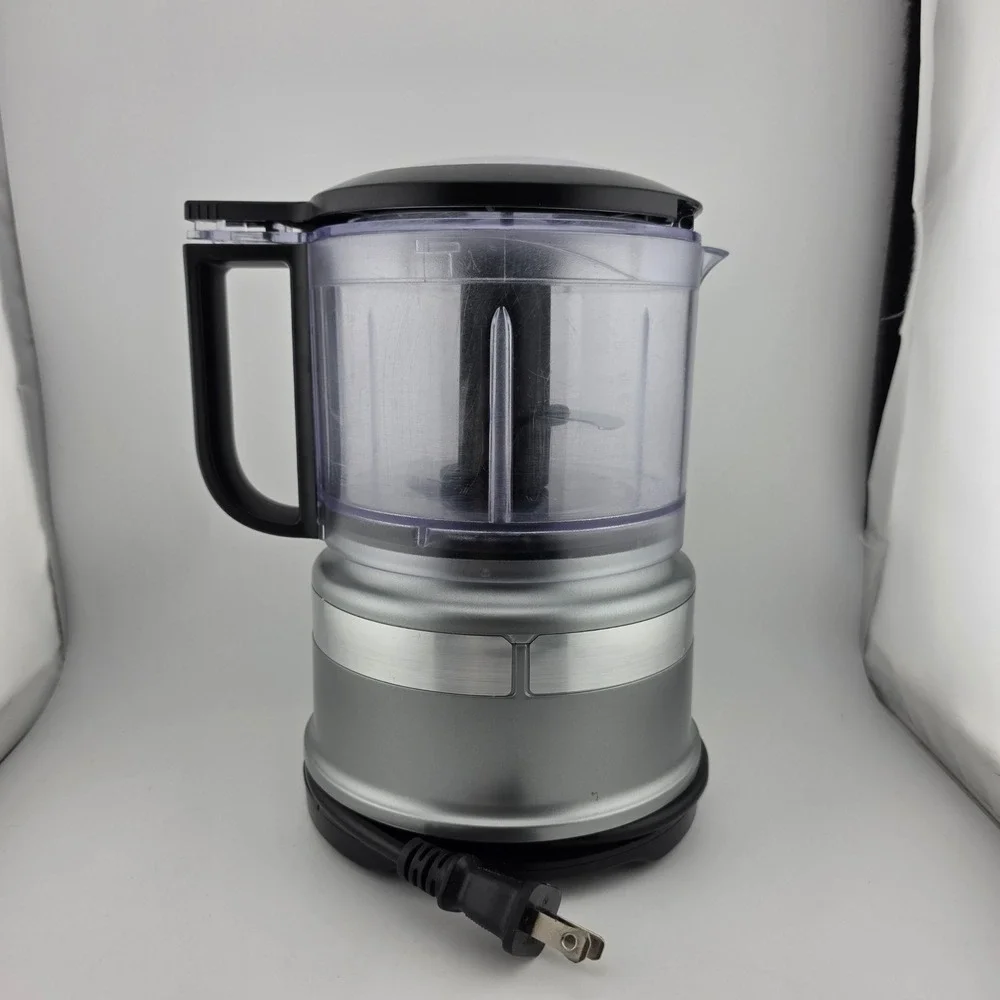 KitchenAid Food Chopper 3.5 Cup KFC3516CU Contour Silver GOOD Kitchen Utility